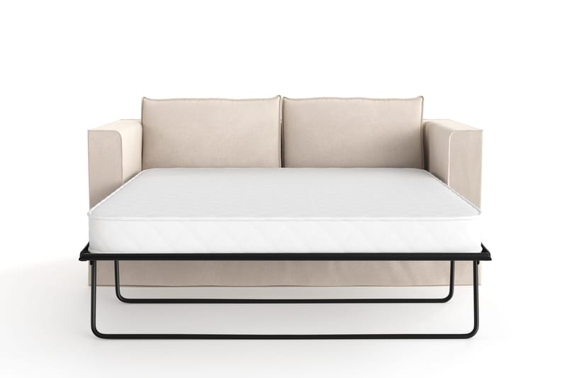 Travstad 3-personers Sovesofa i Chenille - Beige - Møbler - Sofaer - Sovesofaer
