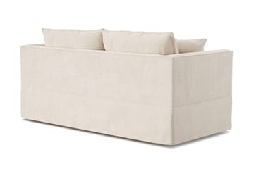 Travstad 3-personers sovesofa med HVILA topmadras 140x200 cm polyetherskum med vaskbart betræk - Beige - Møbler - Sofaer - Sovesofaer