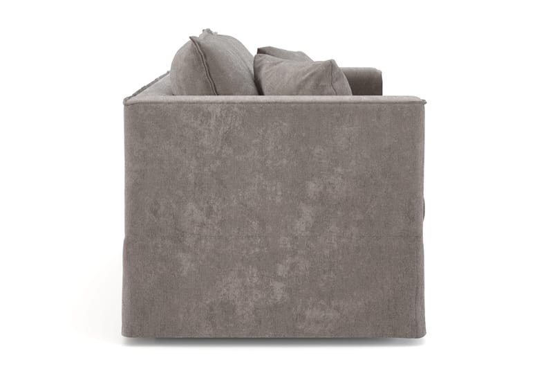 Travstad 3-personers sovesofa med HVILA topmadras 140x200 cm latex med vaskbart betræk - Grå/Hvid - Møbler - Sofaer - Sovesofaer - 3 personers sovesofa