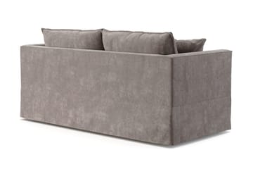 Travstad 3-personers sovesofa med HVILA topmadras 140x200 cm polyetherskum med vaskbart betræk - Grå - Møbler - Sofaer - Sovesofaer