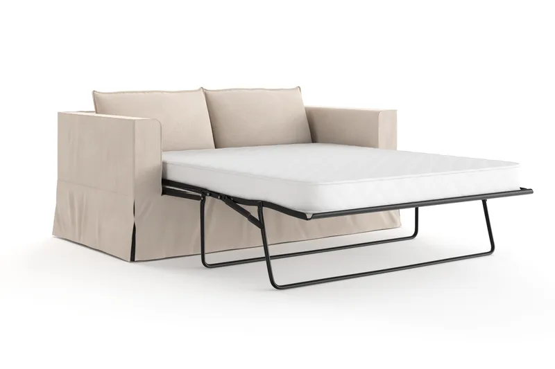 Travstad 3-personers Sovesofa i Chenille - Beige - Møbler - Sofaer - Sovesofaer