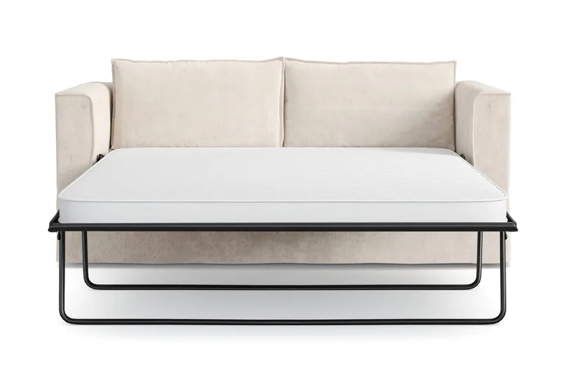 Travstad 3-personers Sovesofa i Chenille - Beige - Møbler - Sofaer - Sovesofaer