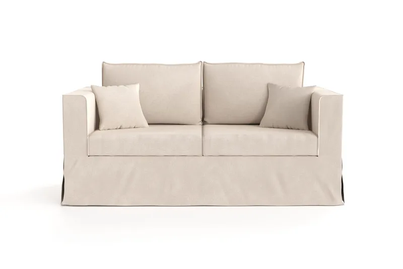 Travstad 3-personers Sovesofa i Chenille - Beige - Møbler - Sofaer - Sovesofaer