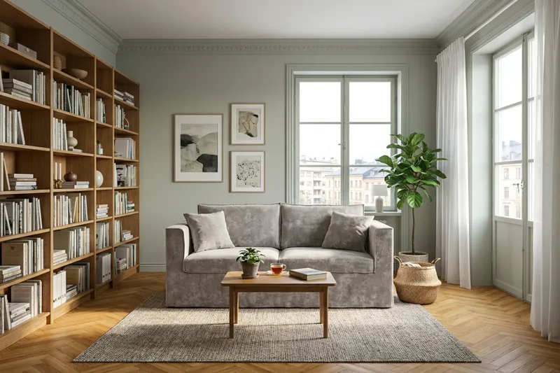 Travstad 3-personers Sovesofa i Chenille - Grå - Møbler - Sofaer - Sovesofaer