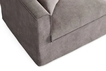 Travstad 3-personers sovesofa i chenille, fremadudslået - Grå - Møbler - Sofaer - Sovesofaer