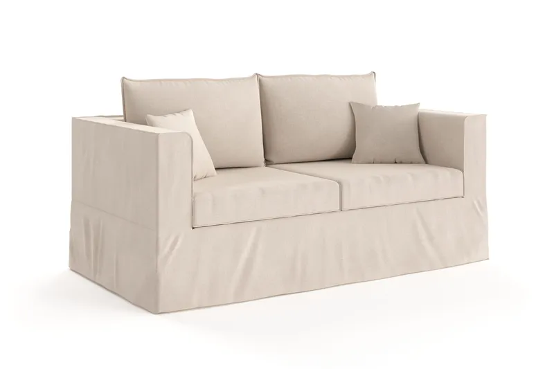 Travstad 3-personers Sovesofa i Chenille - Beige - Møbler - Sofaer - Sovesofaer
