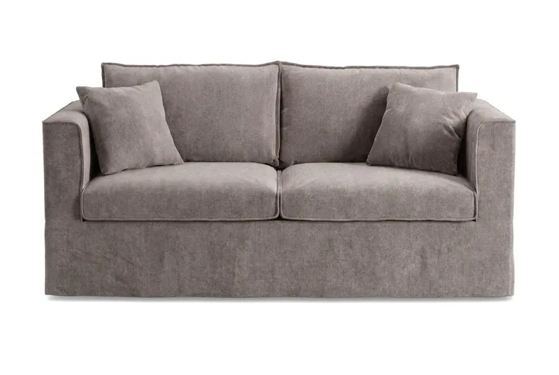 Travstad 3-personers sovesofa med HVILA topmadras 140x200 cm polyetherskum med vaskbart betræk, Grå