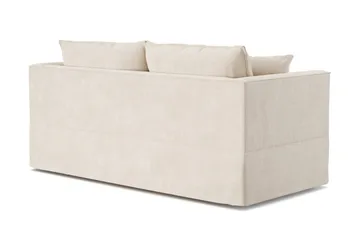Travstad 3-personers sovesofa i chenille, fremadudslået - Beige - Møbler - Sofaer - Sovesofaer