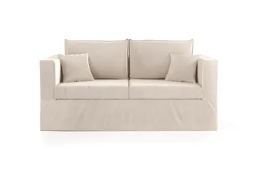 Travstad 3-personers Sovesofa i Chenille - Beige - Møbler - Sofaer - Sovesofaer