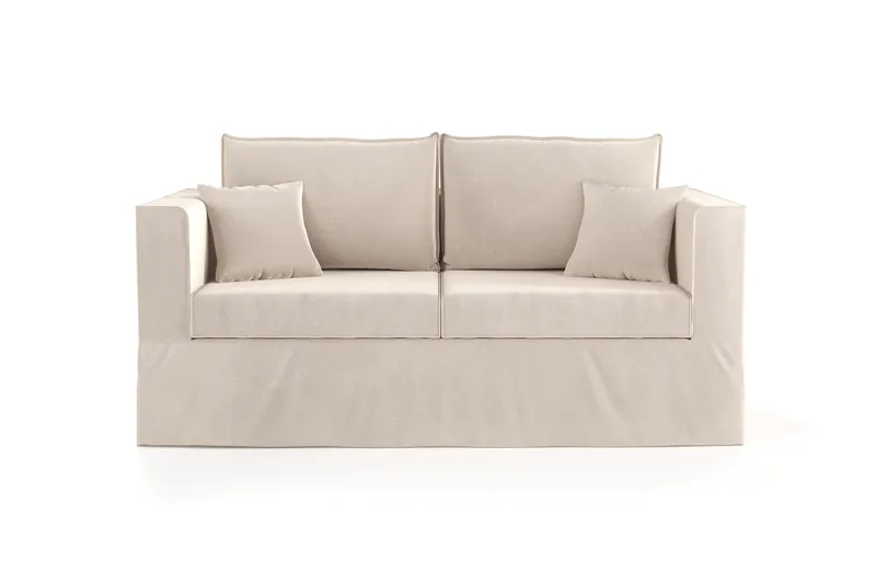 Travstad 3-personers Sovesofa i Chenille, Beige