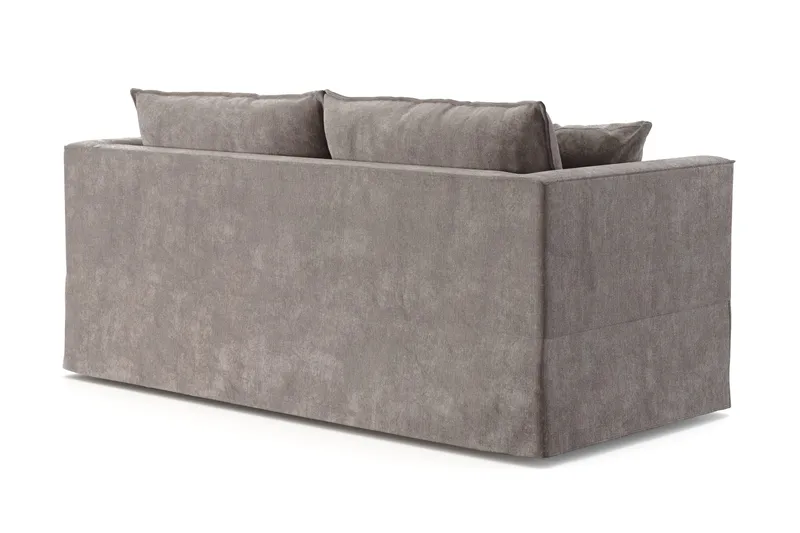 Travstad 3-personers Sovesofa i Chenille - Grå - Møbler - Sofaer - Sovesofaer
