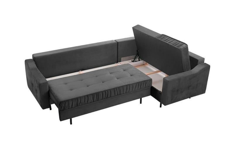 Tregaron 4-personers Hjørnesofa - Mørkerød - Møbler - Sofaer - Sovesofaer