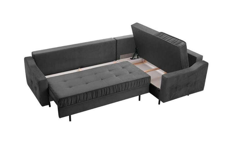 Tregaron 4-personers Hjørnesofa - Mørkeblå - Møbler - Sofaer - Sovesofaer