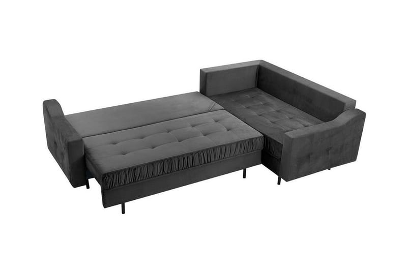 Tregaron 4-personers Hjørnesofa - Mørkegrå - Møbler - Sofaer - Sovesofaer