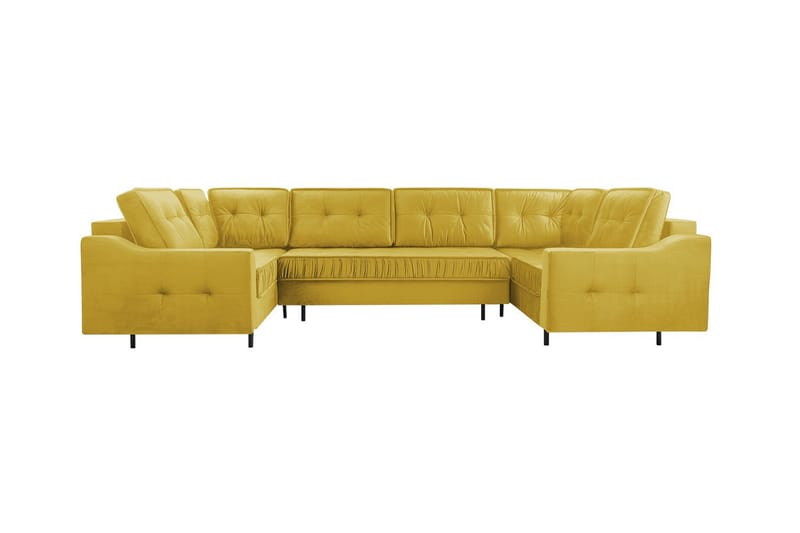 Tregaron 5-personers Hjørnesofa - Gul - Møbler - Sofaer - Sovesofaer