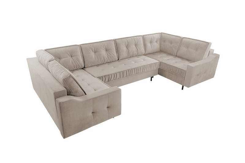 Tregaron 5-personers Hjørnesofa - Beige - Sovesofaer - Hjørnesovesofa