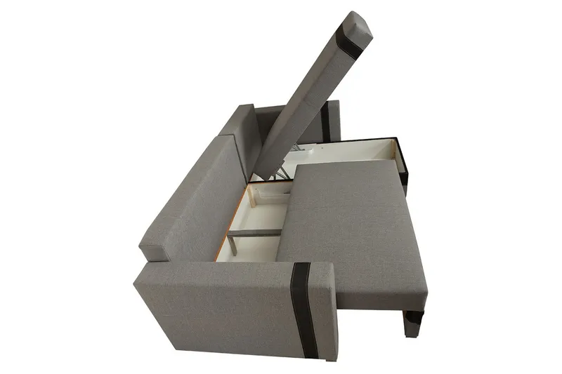 Trendy Sovesofa med diva 235x155x82 cm - Møbler - Sofaer - Sovesofaer