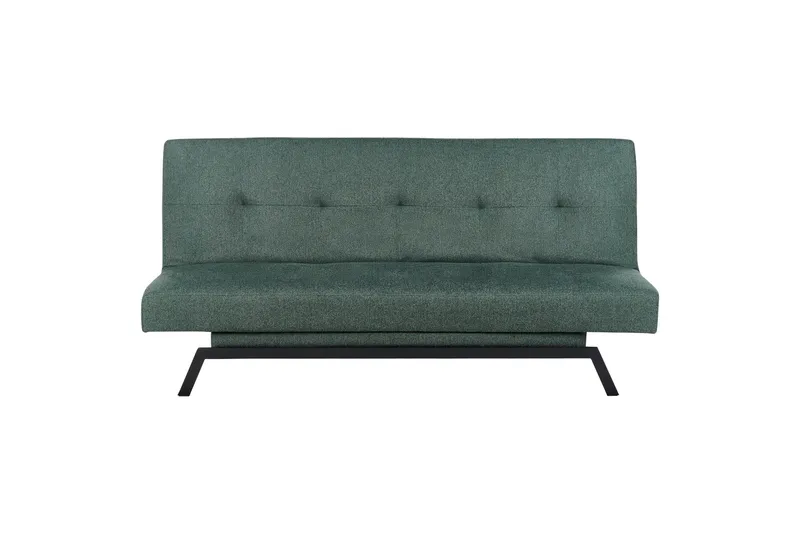 Tripta Sovesofa 3-personers, Sort/Grøn