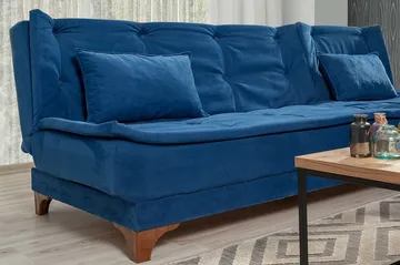 Turso sovesofa med divan højre - Blå - Møbler - Sofaer - Sovesofaer