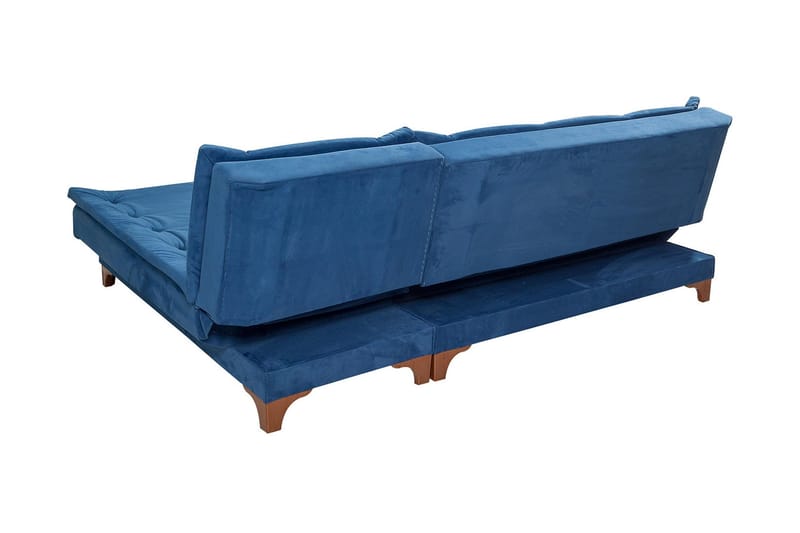 Turso sovesofa med divan højre - Blå - Møbler - Sofaer - Sovesofaer