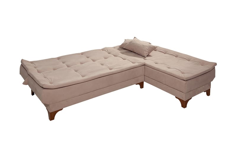 Turso sovesofa med divan højre - Brun - Møbler - Sofaer - Sovesofaer