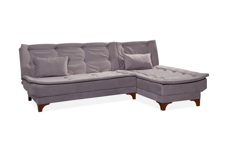 Turso sovesofa med divan højre, Grå
