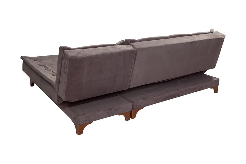 Turso sovesofa med divan højre - Grå - Møbler - Sofaer - Sovesofaer