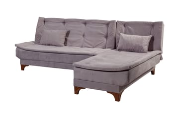 Turso sovesofa med divan højre - Grå - Møbler - Sofaer - Sovesofaer