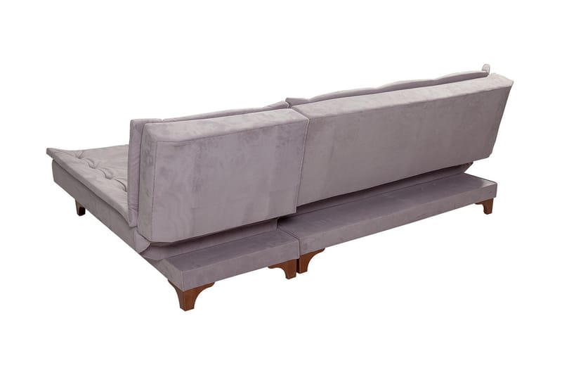 Turso sovesofa med divan højre - Grå - Møbler - Sofaer - Sovesofaer