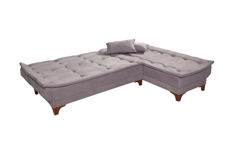 Turso sovesofa med divan højre - Grå - Møbler - Sofaer - Sovesofaer