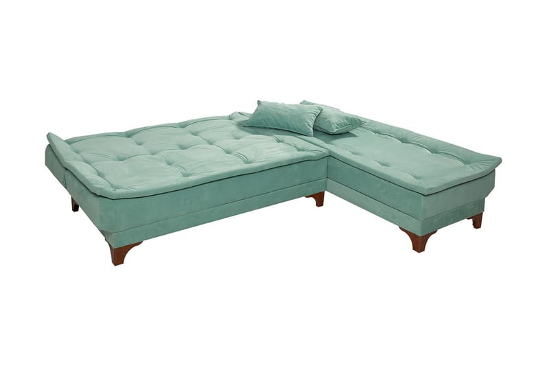 Turso sovesofa med divan højre - Grøn - Møbler - Sofaer - Sovesofaer