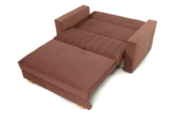 Upperud 2-Pers. Sovesofa - Velour/Sort - Møbler - Sofaer - Sovesofaer
