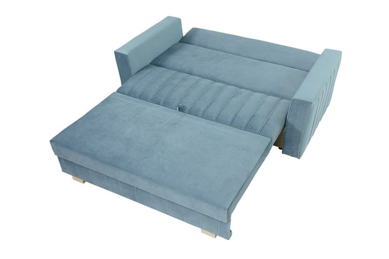 Upperud 3-Pers. Sovesofa - Velour/Sort - Møbler - Sofaer - Sovesofaer