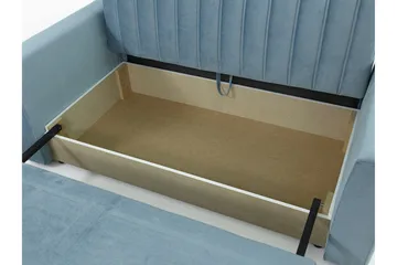 Upperud 3-Pers. Sovesofa - Velour/Sort - Møbler - Sofaer - Sovesofaer