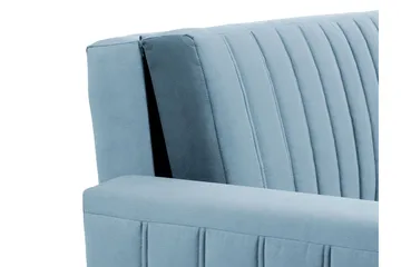 Upperud 3-Pers. Sovesofa - Velour/Sort - Møbler - Sofaer - Sovesofaer