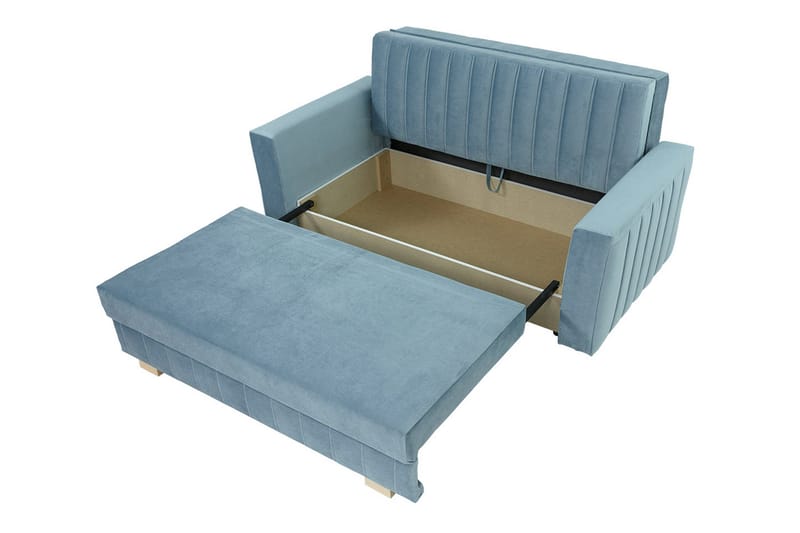 Upperud 3-Pers. Sovesofa - Velour/Sort - Møbler - Sofaer - Sovesofaer