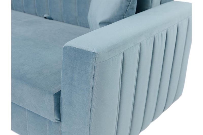 Upperud 3-Pers. Sovesofa - Velour/Sort - Møbler - Sofaer - Sovesofaer