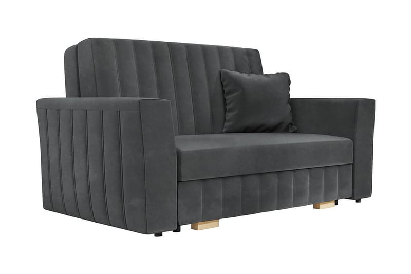 Upperud Sofa - Grå - Sovesofaer - 2 personers sovesofa - Velour sofaer