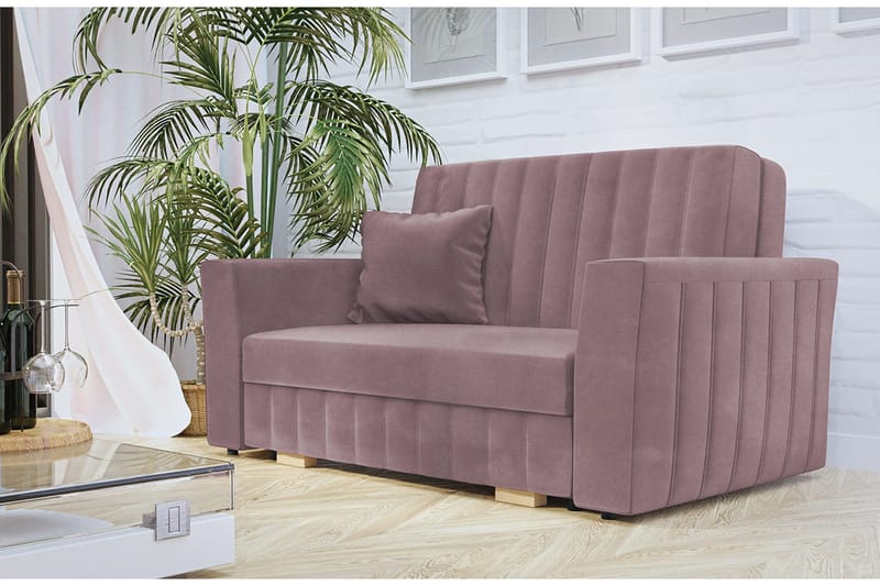 Upperud Sofa - Lys Lyserød - Møbler - Sofaer - Sovesofaer