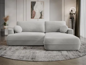 Uppland Sovesofa med chaiselong 3-personers - Lysegrå - Møbler - Sofaer - Sovesofaer