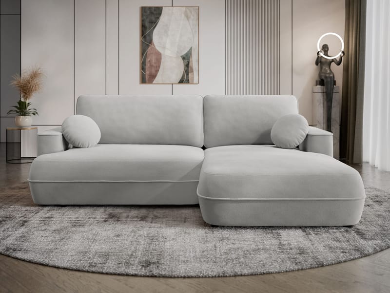 Uppland Sovesofa med chaiselong 3-personers - Grå - Møbler - Sofaer - Sovesofaer