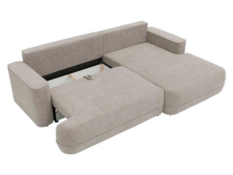 Uppland Sovesofa med chaiselong 3-personers - Beige - Møbler - Sofaer - Sovesofaer