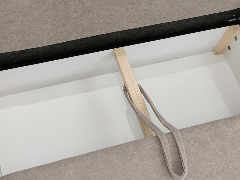 Uppland Sovesofa med chaiselong 3-personers - Beige - Møbler - Sofaer - Sovesofaer