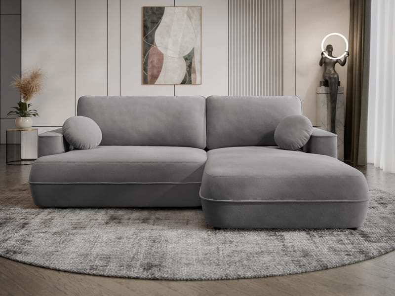 Uppland Sovesofa med chaiselong 3-personers - Grå - Møbler - Sofaer - Sovesofaer