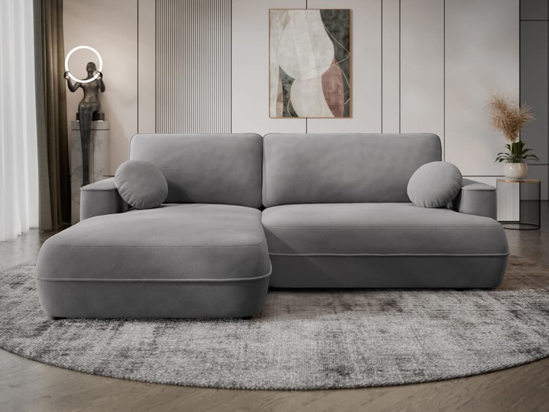 Uppland Sovesofa med chaiselong 3-personers - Grå - Møbler - Sofaer - Sovesofaer