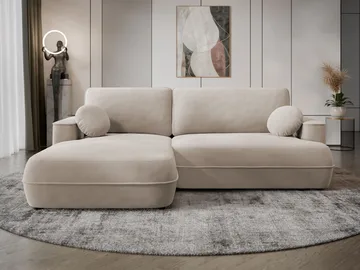Uppland Sovesofa med chaiselong 3-personers - Beige - Møbler - Sofaer - Sovesofaer