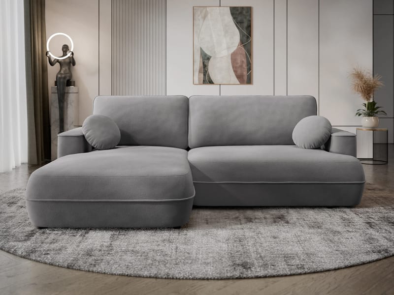 Uppland Sovesofa med chaiselong 3-personers - Grå - Møbler - Sofaer - Sovesofaer