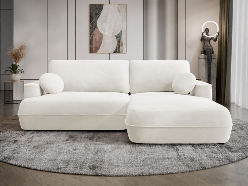 Uppland Sovesofa med chaiselong 3-personers - Hvid - Møbler - Sofaer - Sovesofaer