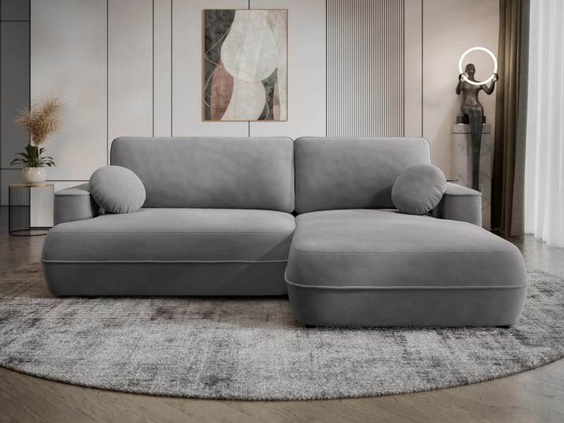 Uppland Sovesofa med chaiselong 3-personers - Grå - Møbler - Sofaer - Sovesofaer