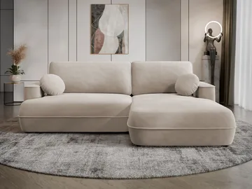 Uppland Sovesofa med chaiselong 3-personers - Beige - Møbler - Sofaer - Sovesofaer